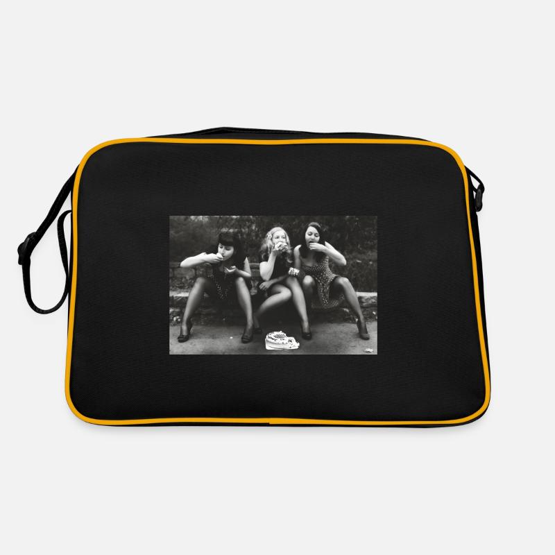 Have a Break, have a Cake - Retro Tasche - Schwarz/Gold