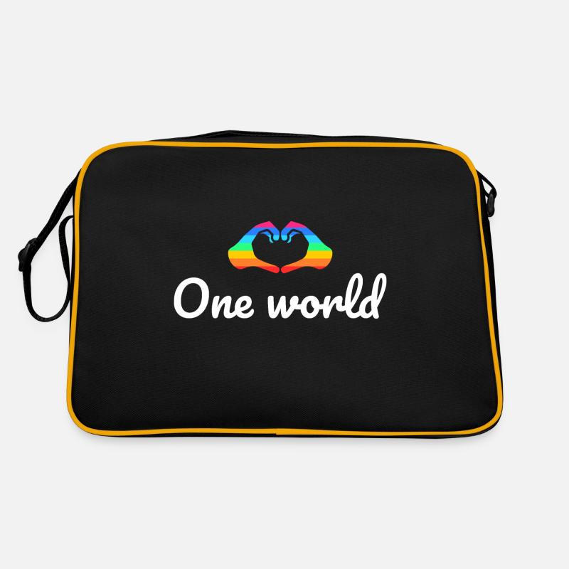 one world Retro Tasche