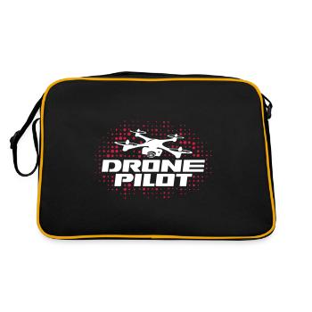 drone pilot - Retro Bag - black/gold - Back