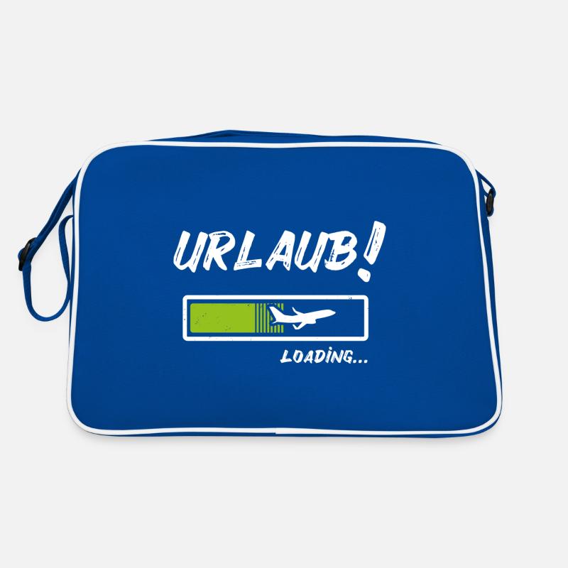 Urlaub loading - Bald Urlaub - Endlich Urlaub Retro Tasche