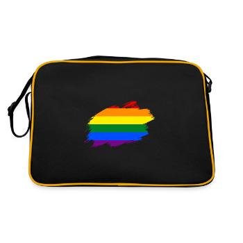 Rainbow Rainbow Flag Flag LGBT Flag - Retro Bag - black/gold - Back