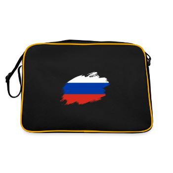 Drapeau de la Russie drapeau russe - Sac Retro - noir/or - Dos