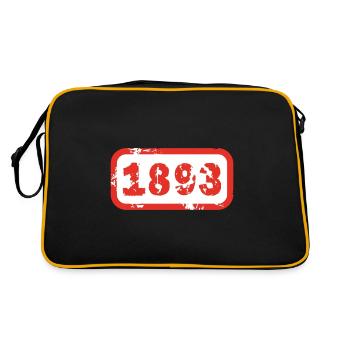 Stuttgart Schild - Retro Tasche - Schwarz/Gold - Hinten