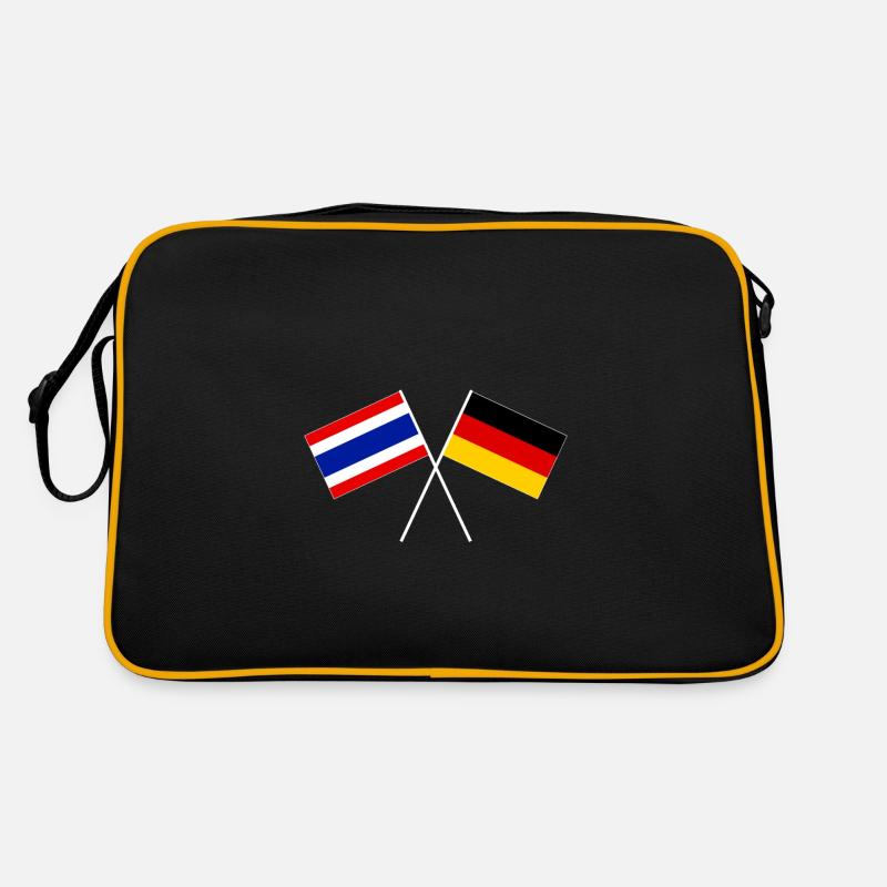Drapeau de l'amitié germano-thaïlandaise Sac Retro
