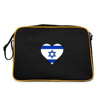 Israël drapeau israélien - Sac Retro - noir/or - Dos
