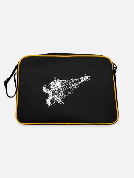 Soyuz Rocket - Retro Bag - black/gold - Back