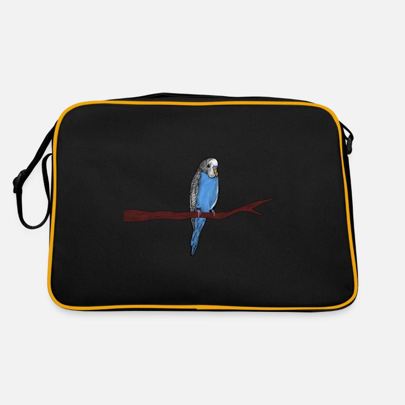 Perruche bleu eau oiseau animal de compagnie Sac Retro