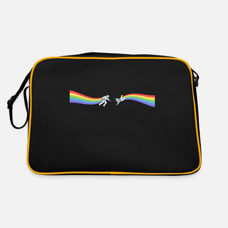 Pride Astronaut Regenbogen LGBT CSD Gay Geschenk Retro Tasche