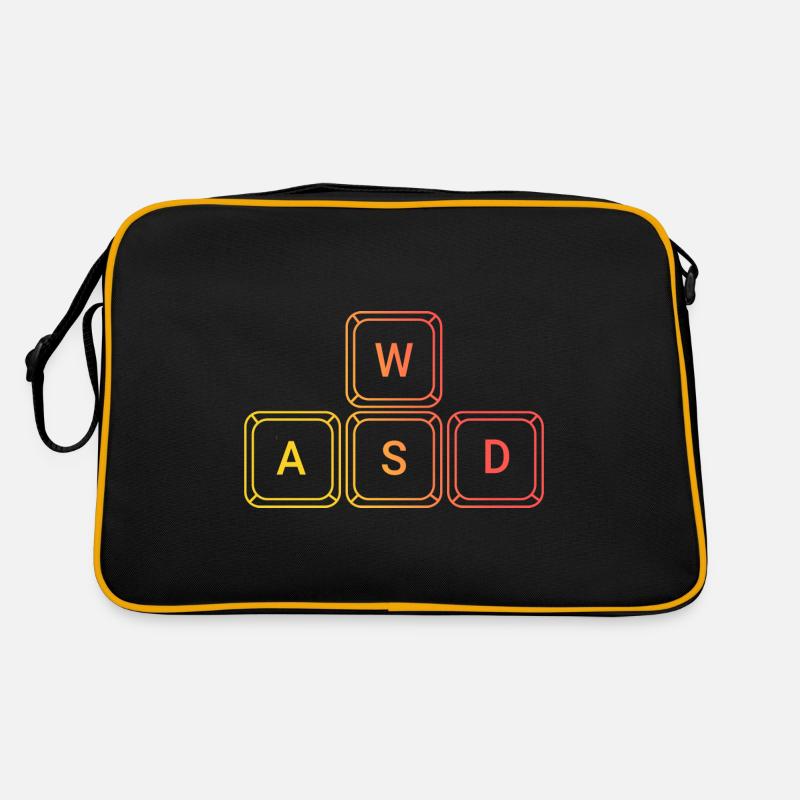 Gaming WASD Keyboard RBG Gamer Gift Idea Retro Bag