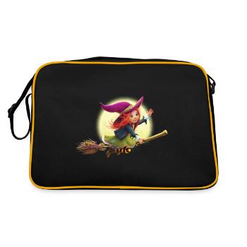 The little witch Elfriede - Retro Bag - black/gold - Back