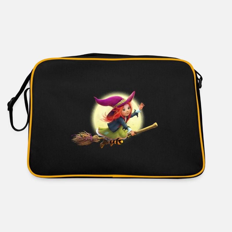 Die kleine Hexe Elfriede Retro Tasche