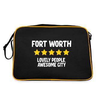 Fort Worth - Retro Bag - black/gold - Back