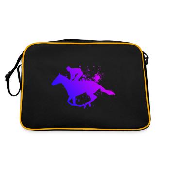 Vêtement de sport équestre fémininvotre chasse Équitation - Sac Retro - noir/or - Dos