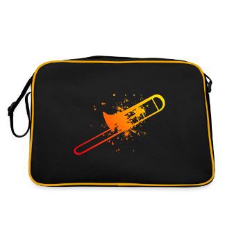 Dames Trombonistes Brass Band Tromboniste - Sac Retro - noir/or - Dos