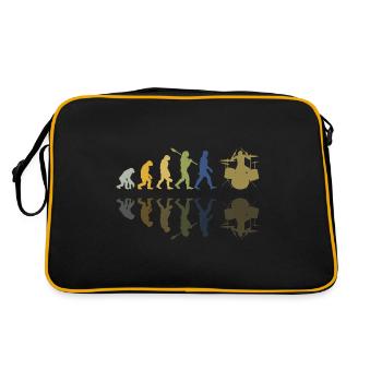 Evolution de l’homme Drums Band Retro Vintage Drummer - Sac Retro - noir/or - Dos