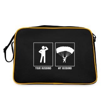 Her Husband - My Husband - Paragliding Ak - Retro Bag - black/gold - Back