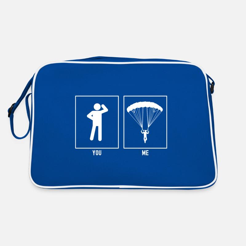 You - Me - Paragliding Front View Retro Bag