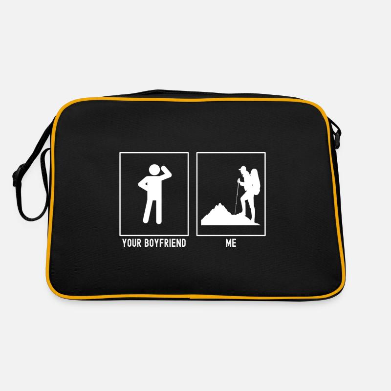 Dein Freund - Ich - Wandernd Links Retro Tasche