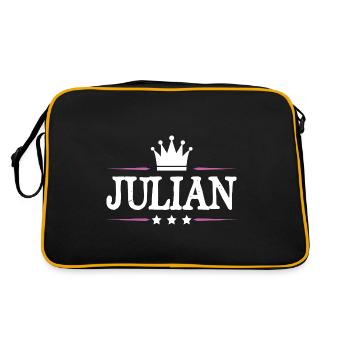 Julian - Retro Bag - black/gold - Back