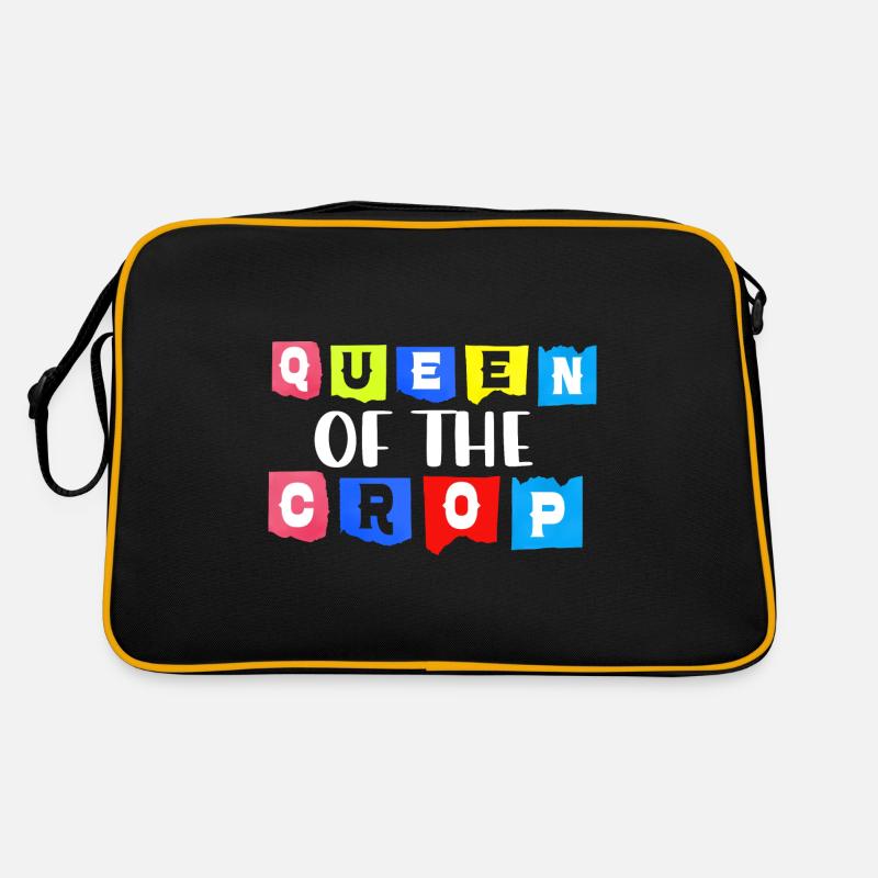 Witzig Sarkastisch Zitat Ironisch Lebensstil Spruc - Retro Tasche - Schwarz/Gold