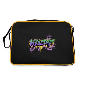 Ingolstadt Allemagne Pulvérisateur de pulvérisation de graffiti - Sac Retro - noir/or - Dos