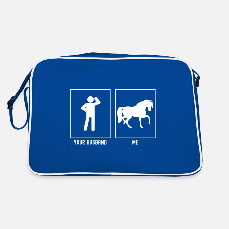Votre mari - moi - cheval sur une jambe Sac Retro