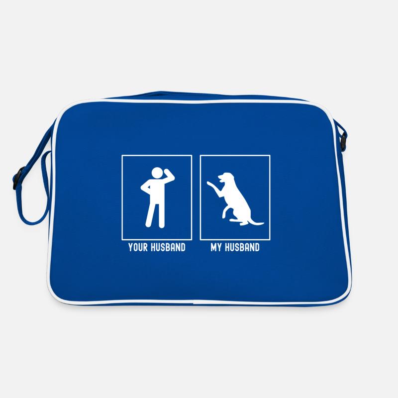 Son mari - Mon mari - Chien amical Sac Retro