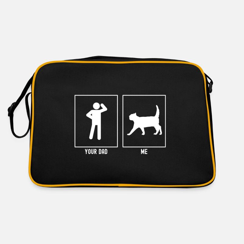 Ton père - moi - chat go Sac Retro