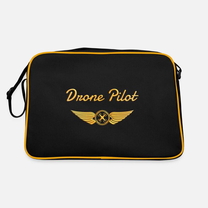 Drone Pilot Badge Quadcopter Sac Retro