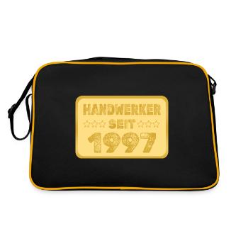 seit 1997 - Retro Tasche - Schwarz/Gold - Hinten