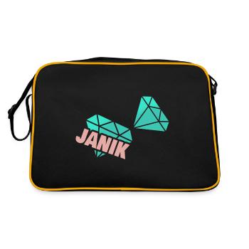 Frère Janik - Sac Retro - noir/or - Dos