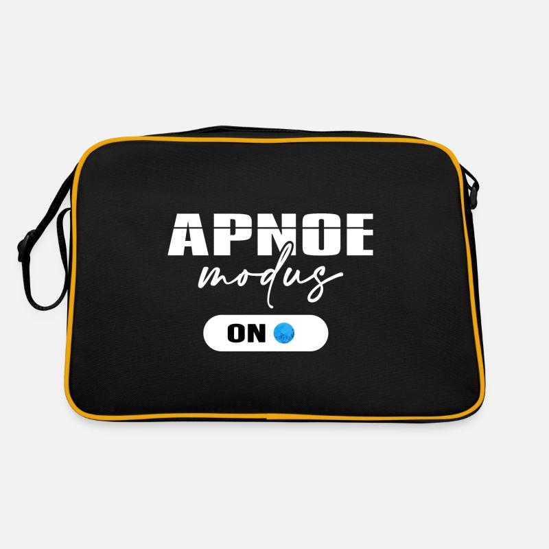 Diver Oxygen Apnea Mode Diving Dive Time Retro Bag