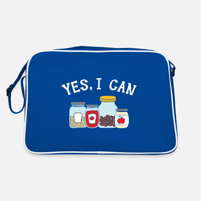 Ja, ich kann Lebensmittel einmachen Einmachen in D Retro Tasche
