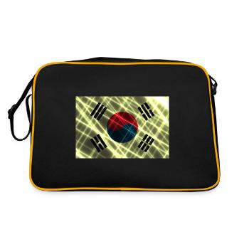 Country for South Korea South Korea flag - Retro Bag - black/gold - Back