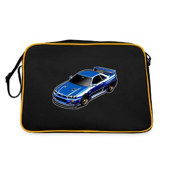Jdm / Tuning / Turbocharger / Rims / Chiptuning - Retro Bag - black/gold - Back
