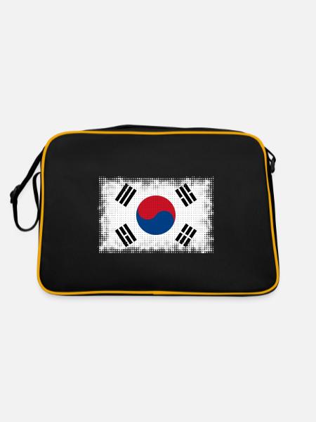 South Korea - Retro Bag - black/gold - Back