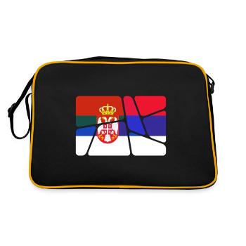 Serbie Serbie - Sac Retro - noir/or - Dos