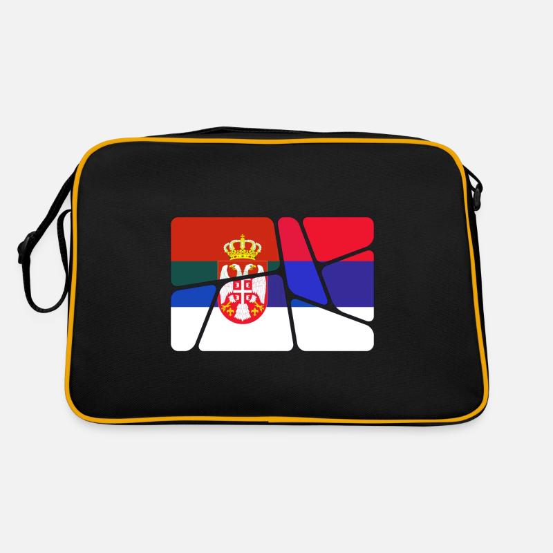 Serbie Serbie - Sac Retro - noir/or