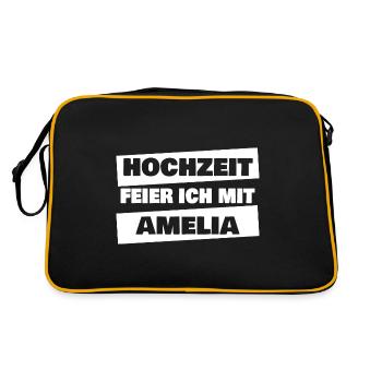 Amelia en enterrement de vie de garçon - Sac Retro - noir/or - Dos