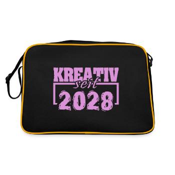 2028 - Sac Retro - noir/or - Dos
