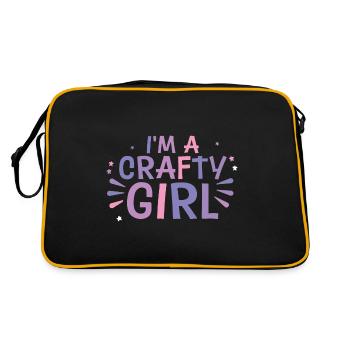 I'm A Crafty Girl 4 - Retro Bag - black/gold - Back