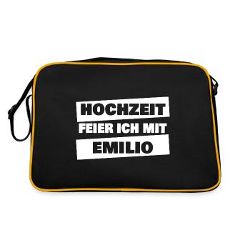 Emilio - Sac Retro - noir/or - Dos