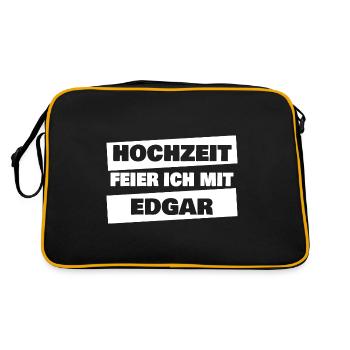 Edgar en enterrement de vie de garçon - Sac Retro - noir/or - Dos