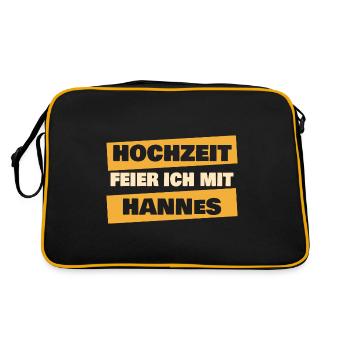 Hannes - Sac Retro - noir/or - Dos