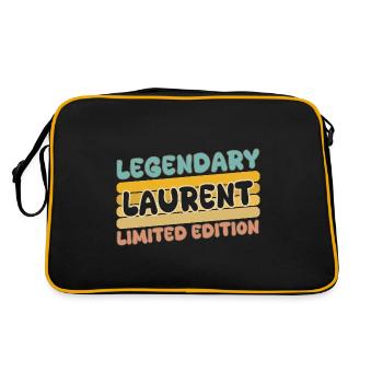 Name Laurent - Retro Bag - black/gold - Back