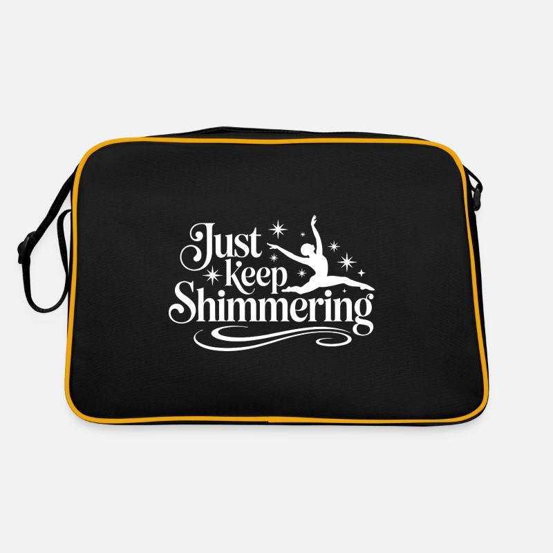 Schimmern Sie einfach weiter Synchronschwimmer Retro Tasche