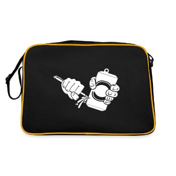 Beer canned beer can piercing - Retro Bag - black/gold - Back