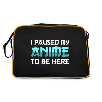 Anime Manga Cosplay Comic Kawaii Otaku Geek cadeau - Sac Retro - noir/or - Dos
