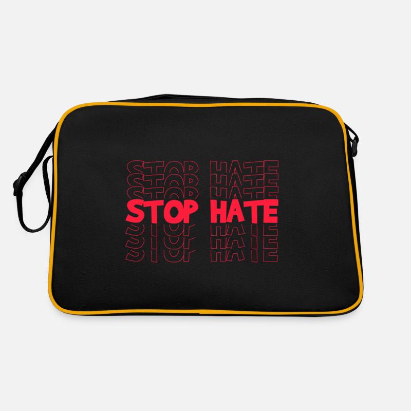 STOP HATE Retro Tasche