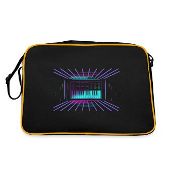 Synthes synthétiseur de clavier Synth Analog Music - Sac Retro - noir/or - Dos